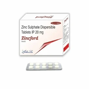 20mg Zincford Zinc Sulphate Dispersible Tablets